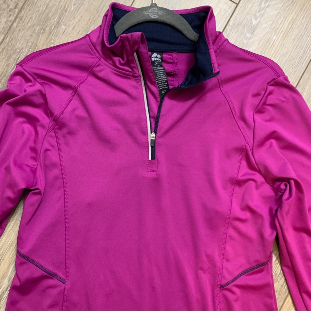 Reebok Athletic Quarter Zip Track Jacket Medium